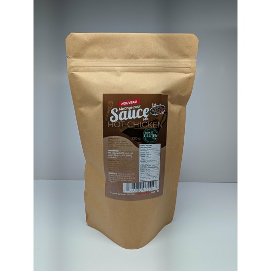 Mélange pour sauce Hot Chicken – Sans gluten – 320 g Mélange pour sauce Hot Chicken – Sans gluten – 320 g